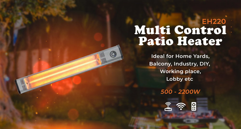 Make The Most Of Your Outdoor Space This Summer With Our Multi Control Patio Heater